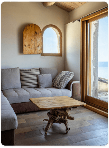 Salon avec design épuré